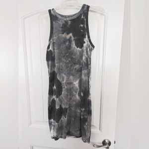 Gray Tone Tie-Dye Dress